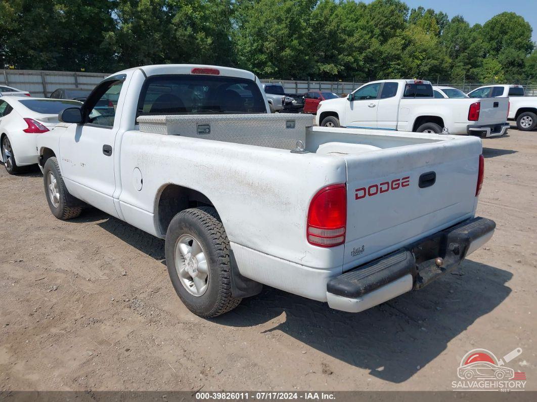 1B7FL26X9WS537898 1998 DODGE DAKOTA photo no. 3