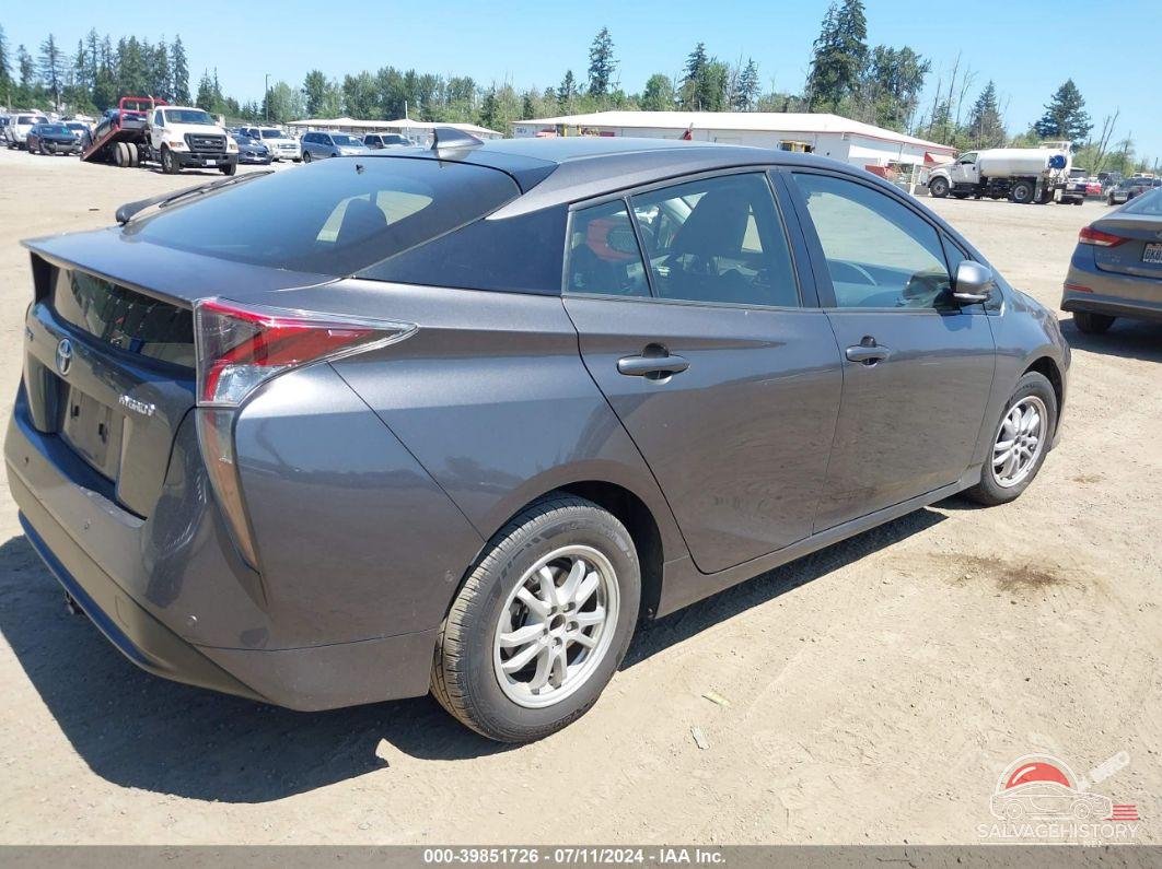 JTDKARFU6H3542931 2017 TOYOTA PRIUS photo no. 4