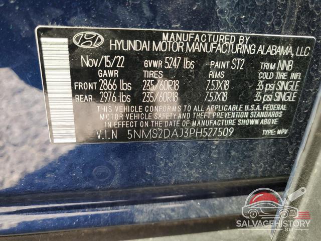 5NMS2DAJ3PH527509 2023 HYUNDAI SANTA FE photo no. 13