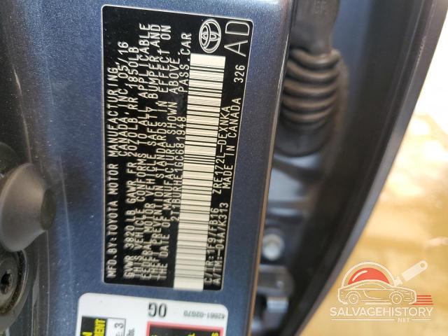 2T1BURHE1GC681948 2016 TOYOTA COROLLA photo no. 13