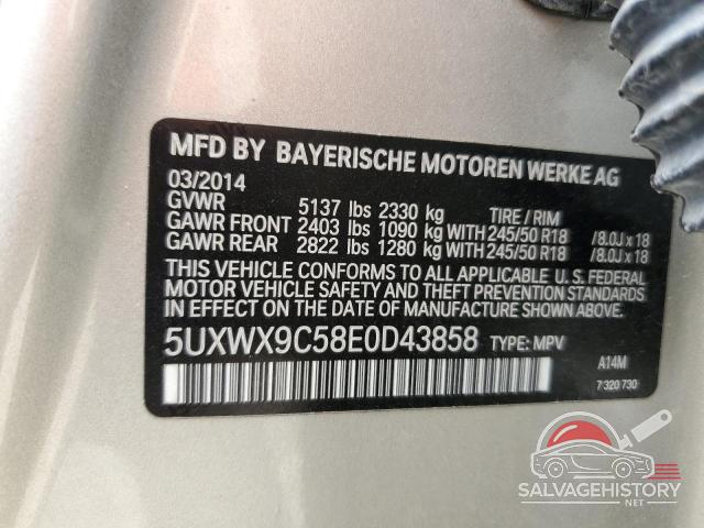 5UXWX9C58E0D43858 2014 BMW X3 photo no. 13