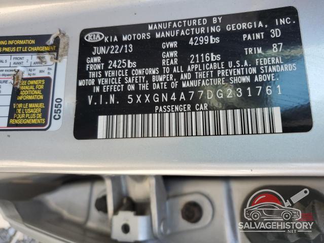 5XXGN4A77DG231761 2013 KIA OPTIMA photo no. 12