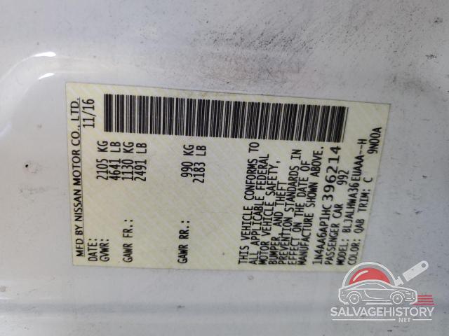 1N4AA6AP1HC396214 2017 NISSAN MAXIMA photo no. 13