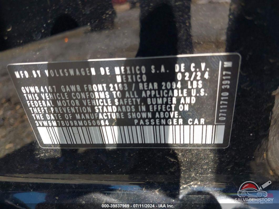 3VW5M7BU9RM050664 2024 VOLKSWAGEN JETTA photo no. 9