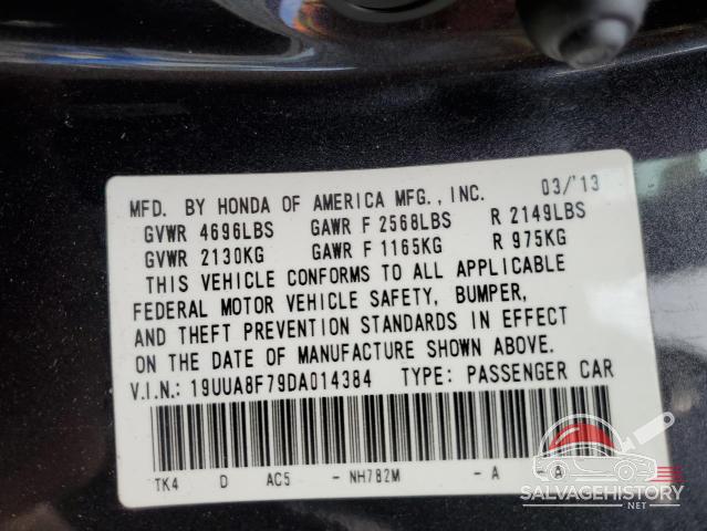 19UUA8F79DA014384 2013 ACURA TL photo no. 12