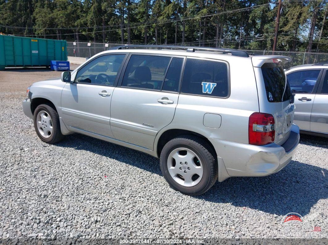 JTEEP21A360185962 2006 TOYOTA HIGHLANDER photo no. 3