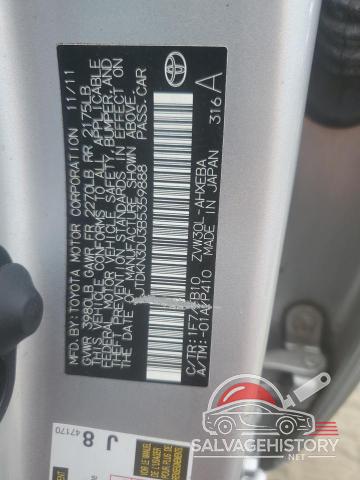 JTDKN3DU3B5359888 2011 TOYOTA PRIUS photo no. 12