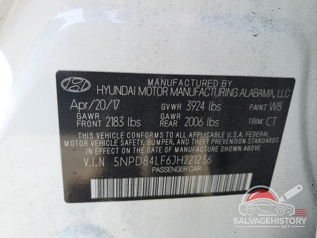 5NPD84LF6JH221236 2018 HYUNDAI ELANTRA photo no. 13