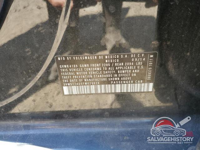 3VW5T7AU5FM028628 2015 VOLKSWAGEN GTI photo no. 13