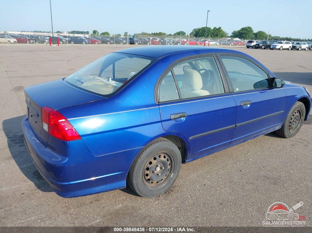 1HGES16325L007319 2005 HONDA CIVIC photo no. 4