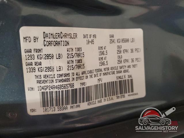 1D4GP24R46B565768 2006 DODGE CARAVAN photo no. 13