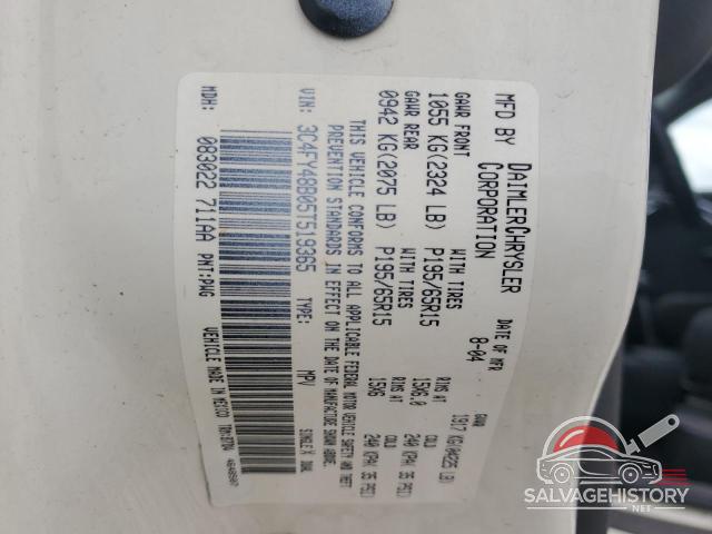 3C4FY48B05T519365 2005 CHRYSLER PT CRUISER photo no. 13