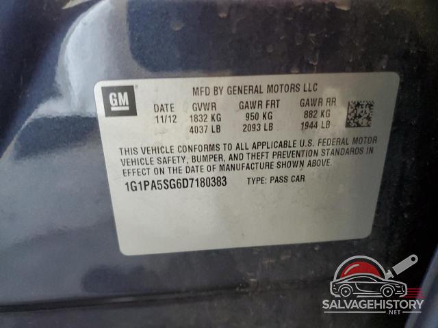 1G1PA5SG6D7180383 2013 CHEVROLET CRUZE photo no. 12