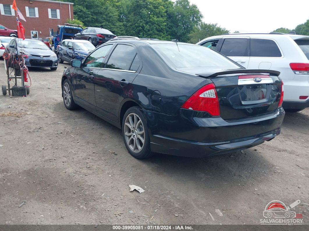 3FAHP0JA5CR370456 2012 FORD FUSION photo no. 3