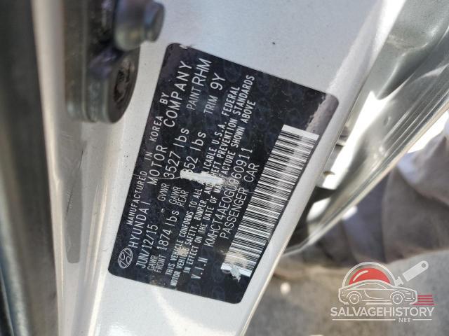 KMHCT4AE0GU960911 2016 HYUNDAI ACCENT photo no. 12