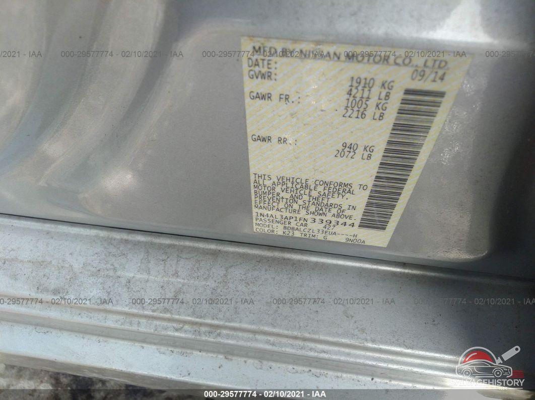 1N4AL3AP1FN339344 2015 NISSAN ALTIMA photo no. 9