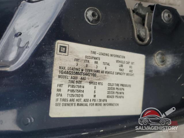 1G4AG55M4T6447100 1996 BUICK CENTURY photo no. 12