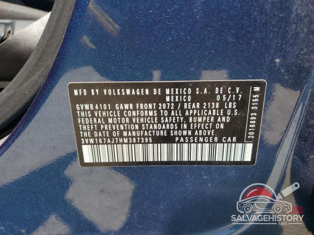 3VW167AJ7HM387395 2017 VOLKSWAGEN JETTA photo no. 12