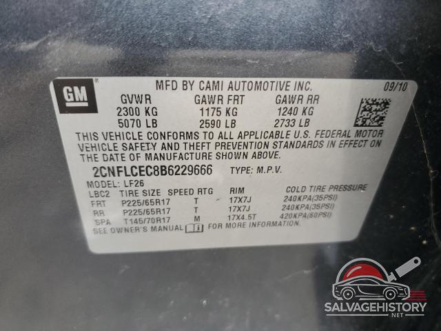 2CNFLCEC8B6229666 2011 CHEVROLET EQUINOX photo no. 13