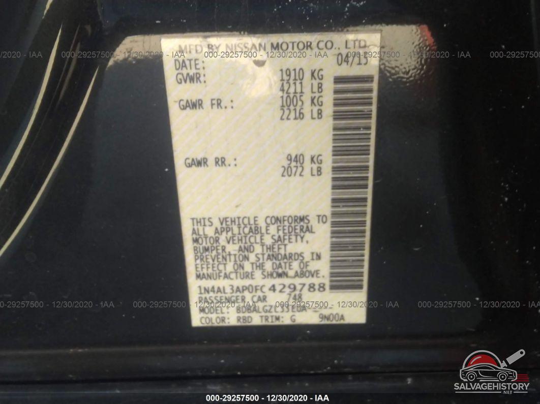 1N4AL3AP0FC429788 2015 NISSAN ALTIMA photo no. 9