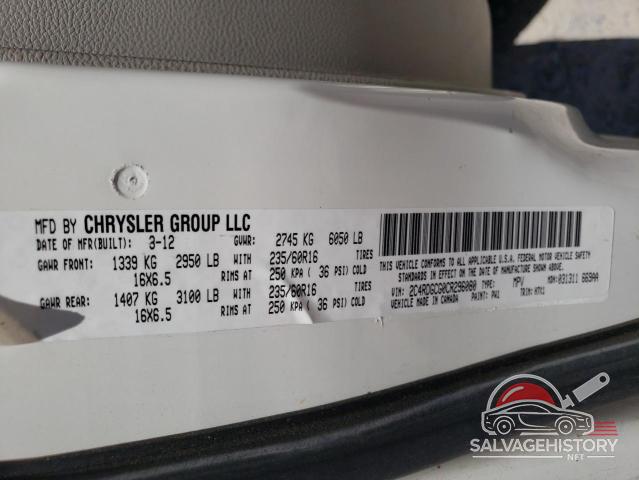 2C4RDGCG0CR296080 2012 DODGE CARAVAN photo no. 14