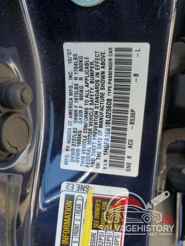 1HGFA16818L025608 2008 HONDA CIVIC photo no. 12