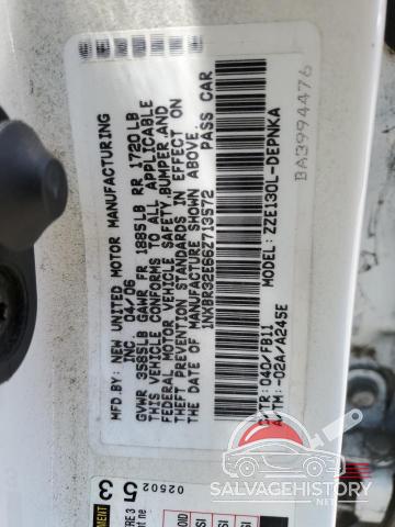 1NXBR32E66Z713572 2006 TOYOTA COROLLA photo no. 13