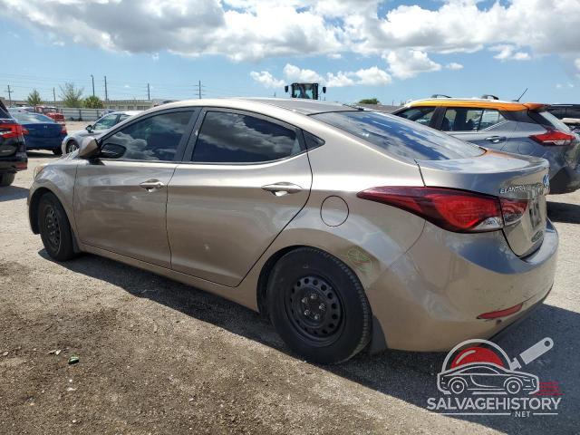 5NPDH4AE4GH776088 2016 HYUNDAI ELANTRA photo no. 2