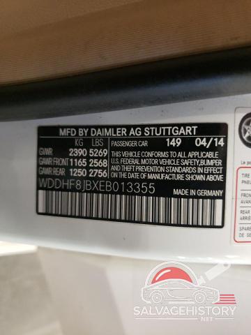WDDHF8JBXEB013355 2014 MERCEDES-BENZ E-CLASS photo no. 12
