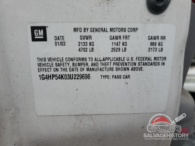 1G4HP54K03U229696 2003 BUICK LESABRE photo no. 12