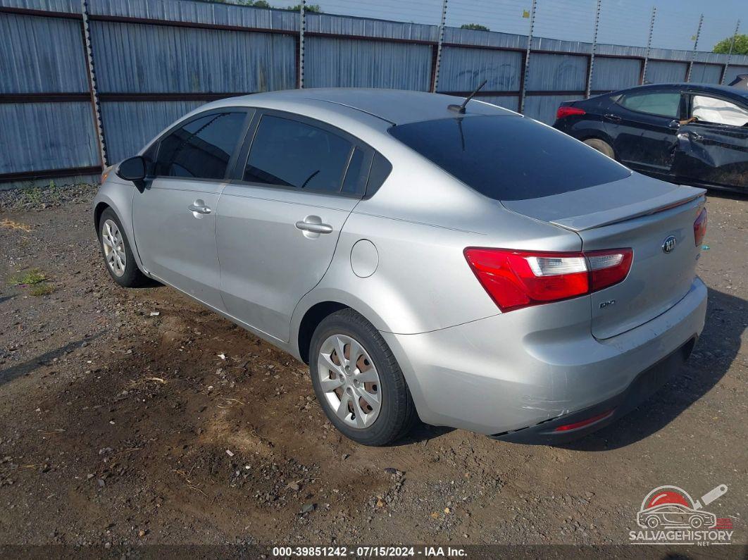 KNADM4A34E6332742 2014 KIA RIO photo no. 3