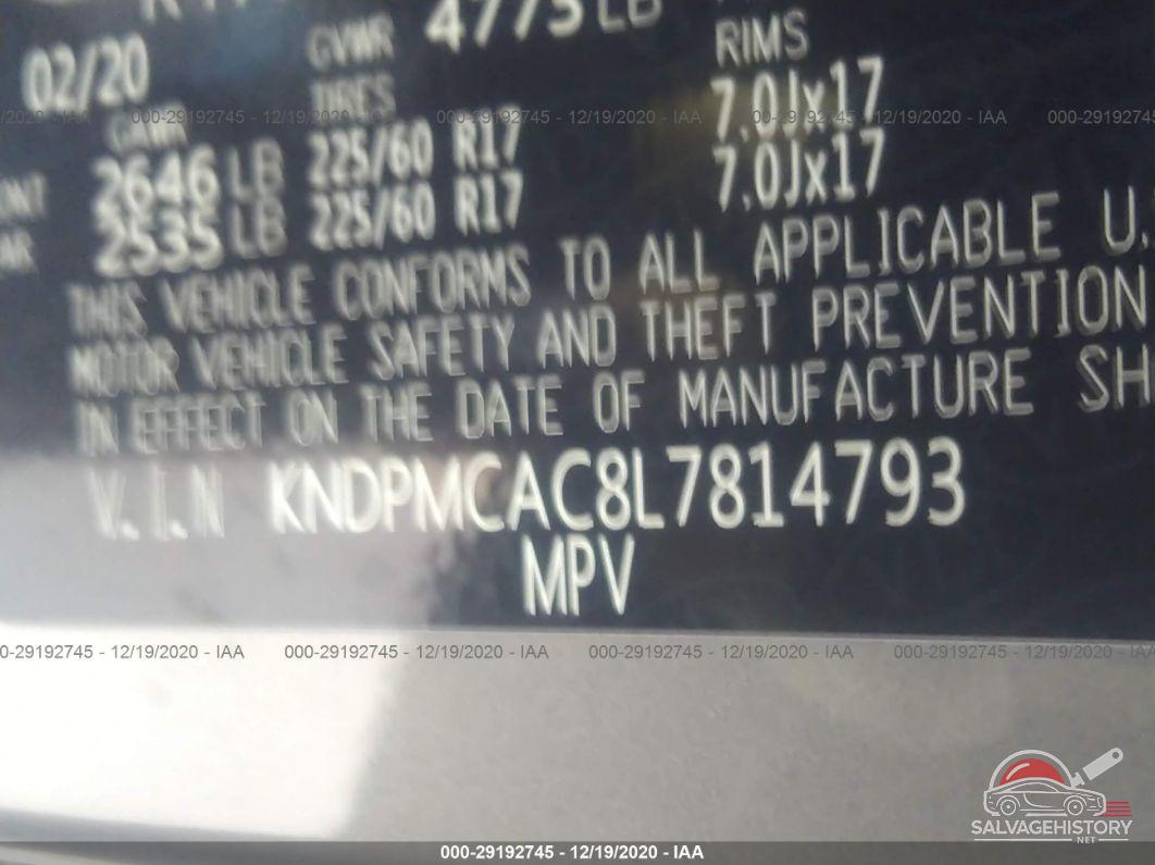 KNDPMCAC8L7814793 2020 KIA SPORTAGE photo no. 9