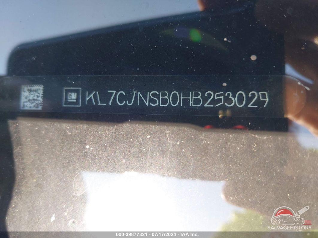 KL7CJNSB0HB253029 2017 CHEVROLET TRAX photo no. 9