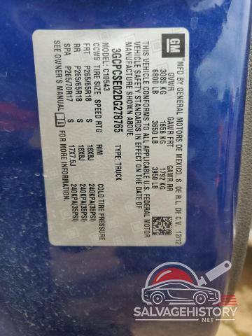 3GCPCSE02DG278765 2013 CHEVROLET ALL Models photo no. 12