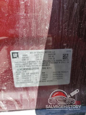 3GNCJKSB4GL259244 2016 CHEVROLET TRAX photo no. 12