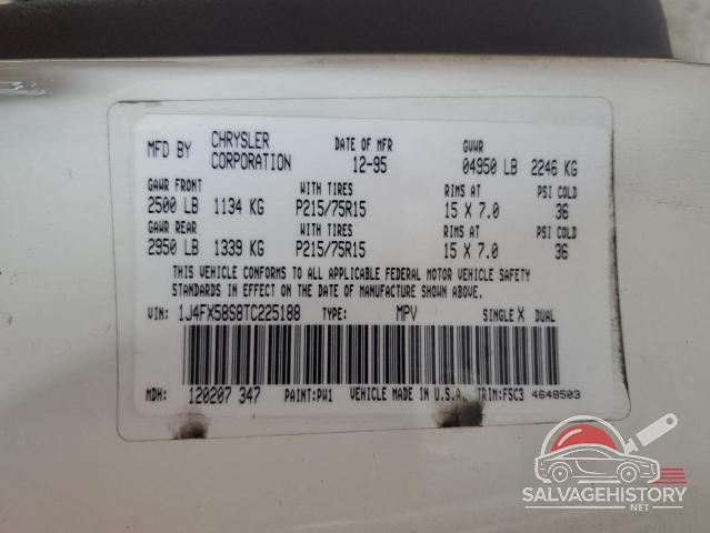 1J4FX58S8TC225188 1996 JEEP GRAND CHER photo no. 13