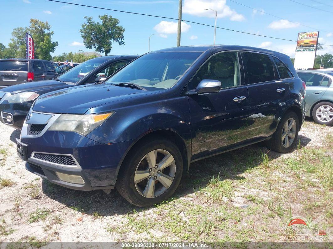 2HNYD2H34CH521489 2012 ACURA MDX photo no. 2