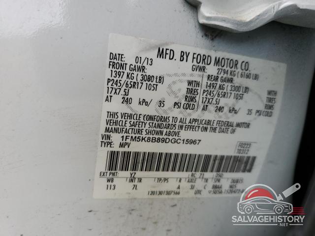 1FM5K8B89DGC15967 2013 FORD EXPLORER photo no. 13