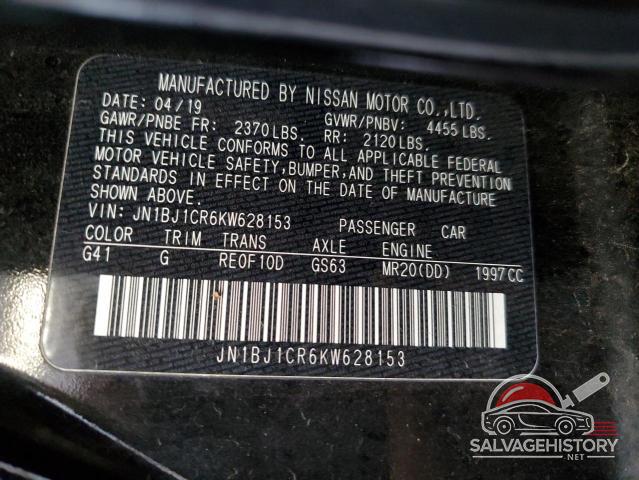 JN1BJ1CR6KW628153 2019 NISSAN ROGUE photo no. 13