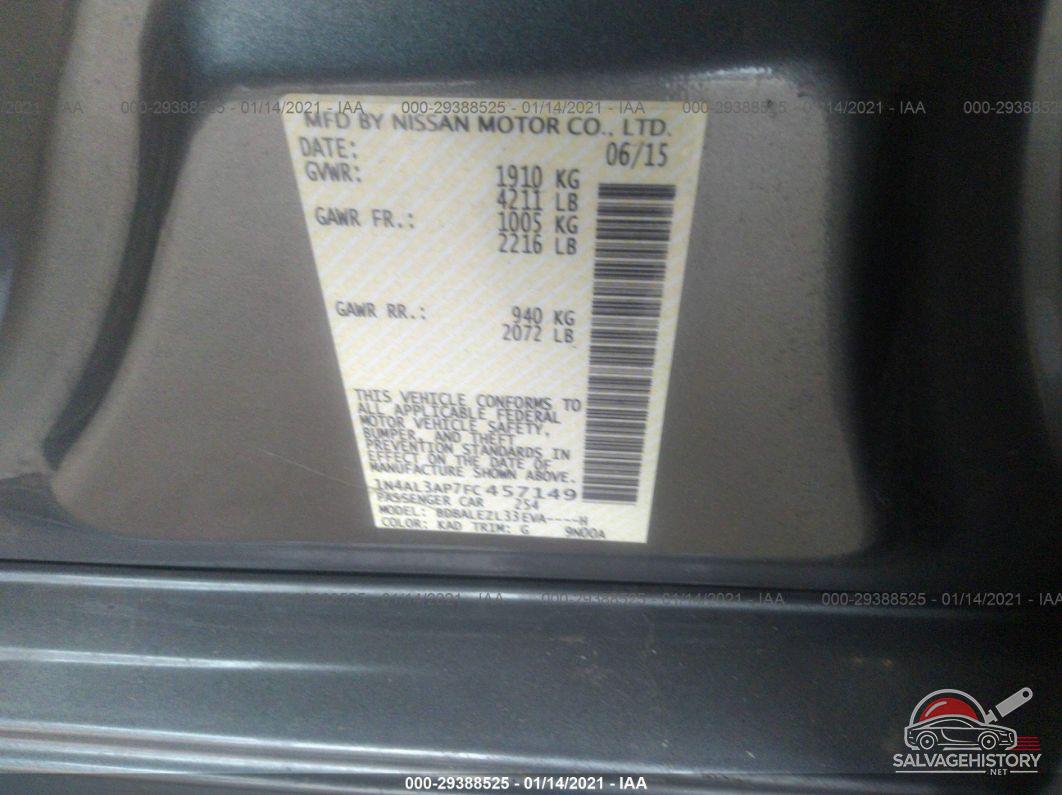 1N4AL3AP7FC457149 2015 NISSAN ALTIMA photo no. 9