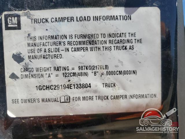 1GCHC29194E133804 2004 CHEVROLET ALL Models photo no. 12