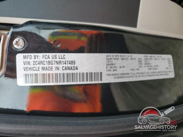 2C4RC1BG7NR147489 2022 CHRYSLER PACIFICA photo no. 13