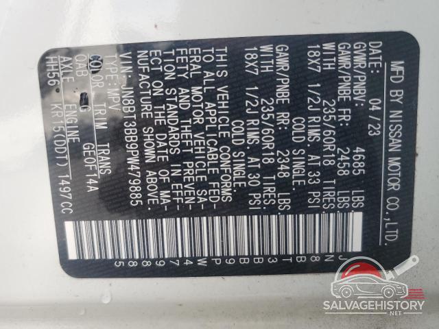JN8BT3BB9PW479885 2023 NISSAN ROGUE photo no. 13
