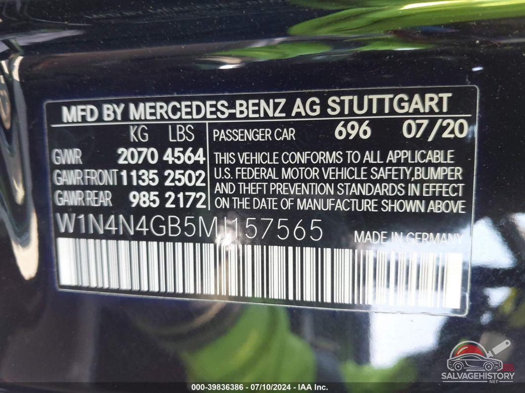 W1N4N4GB5MJ157565 2021 MERCEDES-BENZ GLA 250 photo no. 9