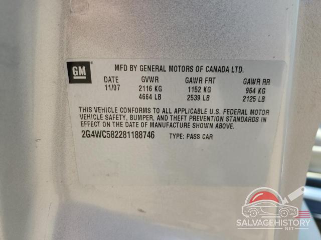 2G4WC582281188746 2008 BUICK LACROSSE photo no. 13