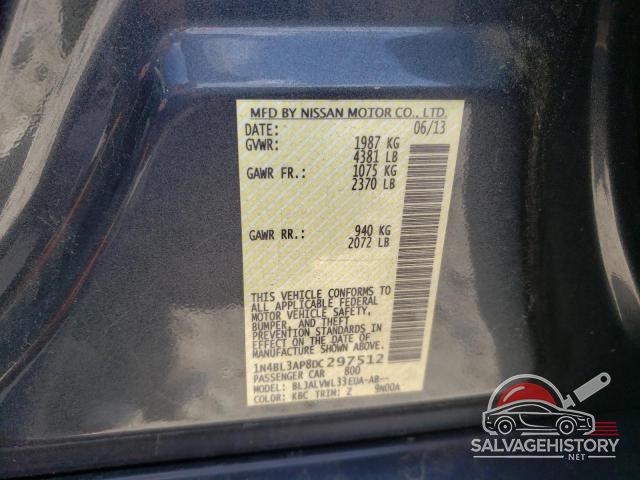 1N4BL3AP8DC297512 2013 NISSAN ALTIMA photo no. 13