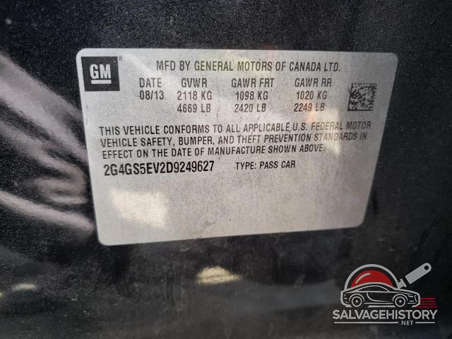 2G4GS5EV2D9249627 2013 BUICK REGAL photo no. 12