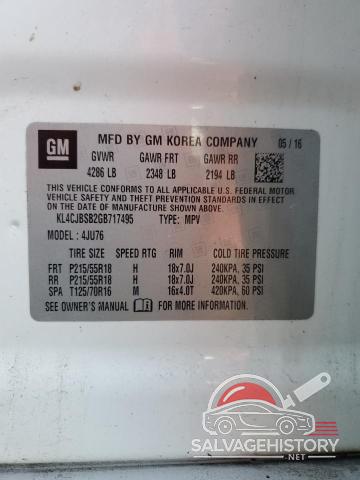 KL4CJBSB2GB717495 2016 BUICK ENCORE photo no. 13