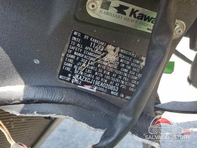 JKAZXCJ19EA020853 2014 KAWASAKI ZX1000 J photo no. 8