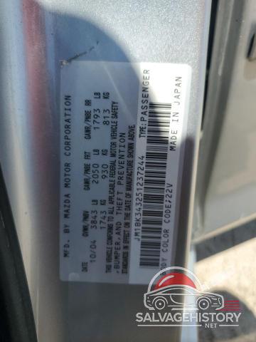 JM1BK343251237244 2005 MAZDA MAZDA3 photo no. 12